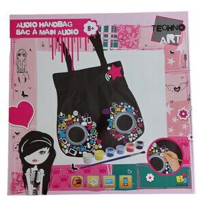 Audio Handbag Purse Sac Bojeux Techno Art Trendy Teen Girls design paint Art NEW